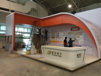 伟德展台布展接近尾声